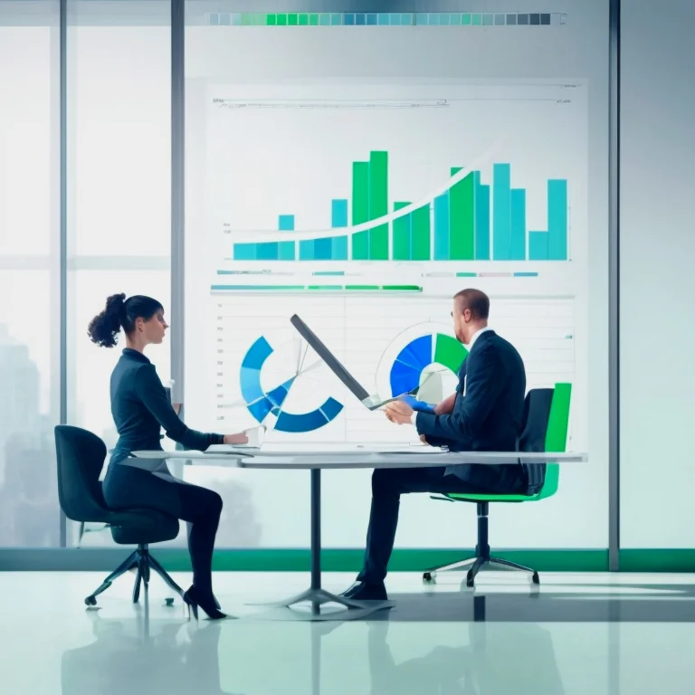 رسم بياني لتحليلات الأعمال